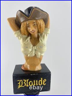 Oceanside Ale Works Blonde Beer Tap Handle Figural OAW Pirate Girl Tap Handle