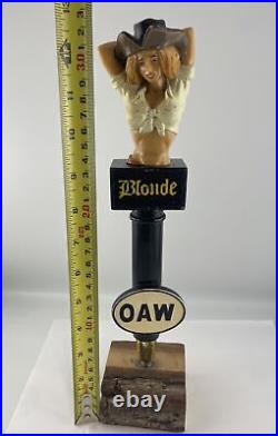Oceanside Ale Works Blonde Beer Tap Handle Figural OAW Pirate Girl Tap Handle