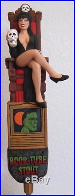 Off the Rail Beer Tap Handle Very Rare Boob Tube Stout Elvira Figural Mint Cond