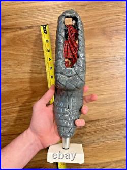 Olde Burnside Beer Tap Handle Knob Keg Bar Top Dirty Penny Ale Bagpipe and Stand
