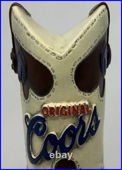 Original Coors Cowboy Boot 8 Tap Handle NOS Original Coors Cowboy Boot 8 Tap Handle NOS