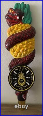 Original Sin Pineapple Hard Cider tap handle Cobra Snake