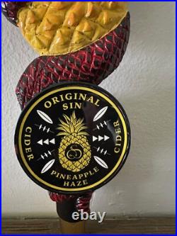 Original Sin Pineapple Hard Cider tap handle Cobra Snake