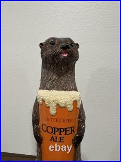 Otter Creek Brewing Co Copper Ale Beer Otter Seal Animal Figural Beer Tap Handle