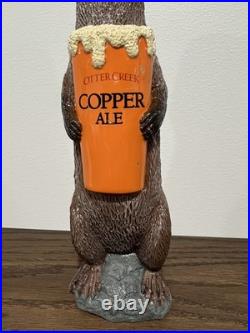 Otter Creek Brewing Co Copper Ale Beer Otter Seal Animal Figural Beer Tap Handle