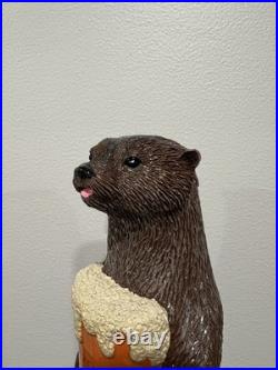 Otter Creek Brewing Co Copper Ale Beer Otter Seal Animal Figural Beer Tap Handle