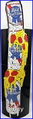 PABST BLUE RIBBON Melting Pizza Tap Handle Cardboard Pop Up Advertisement