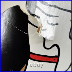 PABST BLUE RIBBON Melting Pizza Tap Handle Cardboard Pop Up Advertisement