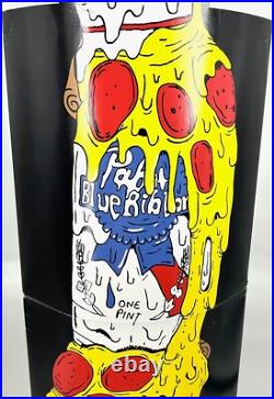 PABST BLUE RIBBON Melting Pizza Tap Handle Cardboard Pop Up Advertisement
