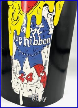 PABST BLUE RIBBON Melting Pizza Tap Handle Cardboard Pop Up Advertisement
