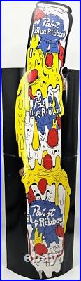 PABST BLUE RIBBON Melting Pizza Tap Handle Cardboard Pop Up Advertisement