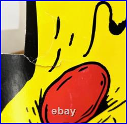 PABST BLUE RIBBON Melting Pizza Tap Handle Cardboard Pop Up Advertisement