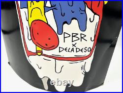 PABST BLUE RIBBON Melting Pizza Tap Handle Cardboard Pop Up Advertisement