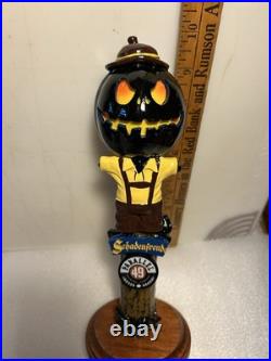 PARALLEL 49 SHADENFREUDE PUMPKIN OKTOBERFEST SCARECROW beer tap handle. CANADA