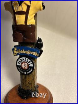 PARALLEL 49 SHADENFREUDE PUMPKIN OKTOBERFEST SCARECROW beer tap handle. CANADA
