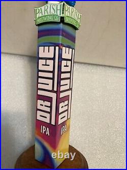 PARISH BREWING DOCTOR JUICE IPA draft beer tap handle. LOUISIANA