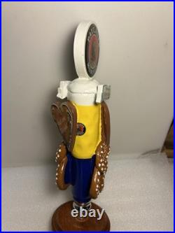 PAULANER MUNCHEN OKTOBERFEST BEER AND PRETZELS draft beer tap handle. GERMANY