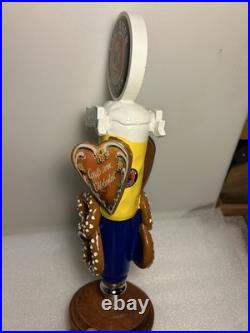 PAULANER MUNCHEN OKTOBERFEST BEER AND PRETZELS draft beer tap handle. GERMANY