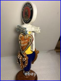 PAULANER MUNCHEN OKTOBERFEST BEER AND PRETZELS draft beer tap handle. GERMANY