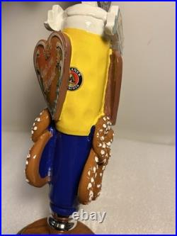 PAULANER MUNCHEN OKTOBERFEST BEER AND PRETZELS draft beer tap handle. GERMANY