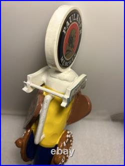 PAULANER MUNCHEN OKTOBERFEST BEER AND PRETZELS draft beer tap handle. GERMANY