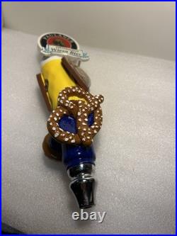 PAULANER MUNCHEN OKTOBERFEST BEER AND PRETZELS draft beer tap handle. GERMANY