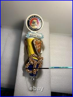 PAULANER MUNCHEN OKTOBERFEST BEER AND PRETZELS draft beer tap handle. GERMANY