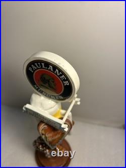 PAULANER MUNCHEN OKTOBERFEST BEER AND PRETZELS draft beer tap handle. GERMANY