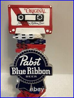PBR PABST BLUE RIBBON CASETTE JUKEBOX Draft beer tap handle. WISCONSIN