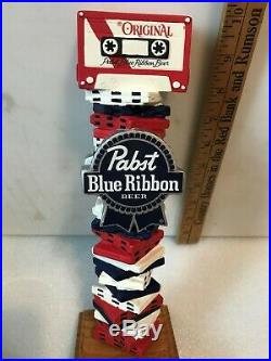 PBR PABST BLUE RIBBON CASETTE JUKEBOX beer tap handle. Milwaukee, Wisconsin
