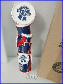 PBR Pabst Blue Ribbon Art Series Drum Set Rare NIB 10 Draft Beer Tap Handle Bar