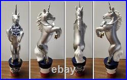 PBR Pabst Blue Ribbon Silver Unicorn Beer Tap Handle 11 Brand NEW in OG box