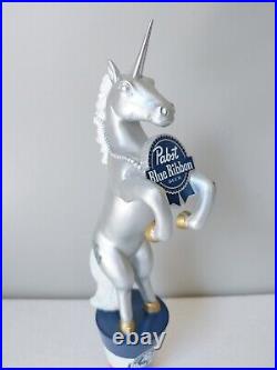PBR Silver Unicorn Pabst Blue Ribbon 11 Draft Beer Tap Handle Mancave Bar Sign
