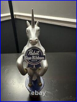 PBR Silver Unicorn Pabst Blue Ribbon 11 Draft Beer Tap Handle Rare