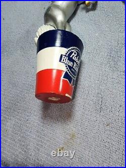 PBR Silver Unicorn Pabst Blue Ribbon 11 Draft Beer Tap Handle missing ear