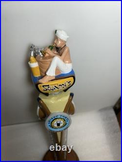 PIZZA PORT BREWERY SWAMIS IPA BEER SNAKE CHARMER beer tap handle CALIFORNIA