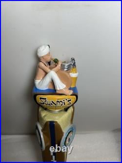 PIZZA PORT BREWERY SWAMIS IPA BEER SNAKE CHARMER beer tap handle CALIFORNIA