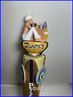 PIZZA PORT BREWERY SWAMIS IPA BEER SNAKE CHARMER beer tap handle CALIFORNIA PIZZA PORT BREWERY SWAMIS IPA BEER SNAKE CHARMER beer tap handle CALIFORNIA
