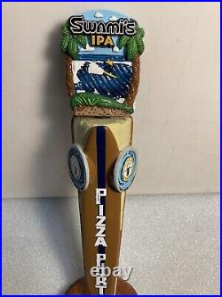 PIZZA PORT SWAMIS ISLAND GETAWAY draft beer tap handle. CALIFORNIA