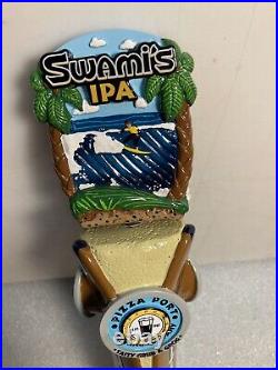 PIZZA PORT SWAMIS ISLAND GETAWAY draft beer tap handle. CALIFORNIA