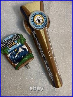 PIZZA PORT SWAMIS ISLAND GETAWAY draft beer tap handle. CALIFORNIA