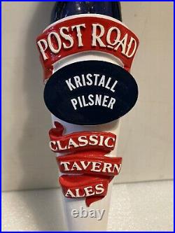 POST ROAD BREWING CLASSIC TAVERN PILSNER draft beer tap handle. MASSACHUSETTS