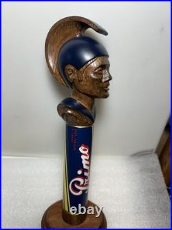 PRIMO BEER HAWAIIAN CHIEF AND WARRIOR KA'IANA draft beer tap handle. HAWAII