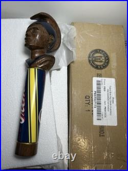 PRIMO BEER HAWAIIAN CHIEF AND WARRIOR KA'IANA draft beer tap handle. HAWAII