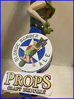 PROPS BLONDE BOMBER draft beer tap handle. FLORIDA