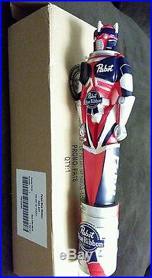 Pabst Blue Ribbon Art Beer Tap Handle NewithIn Box! PBR Robot
