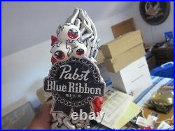 Pabst Blue Ribbon Beer Tap Handle Knob Pbr Art Eye Figural Keg Pull Bar Pub New