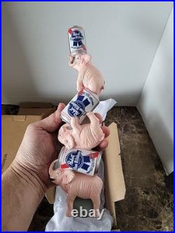 Pabst Blue Ribbon Beer Tap Handle Pink Elephants Brand New PBR Knob