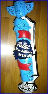 Pabst Blue Ribbon Beer Totem Pole Tap Handle 12 x 3 1/2 New