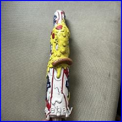 Pabst Blue Ribbon DELA DESO MELTING PIZZA ARTIST SERIES Hand Painted Tap Handle